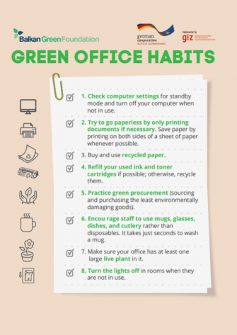 GREEN OFFICE HABITS